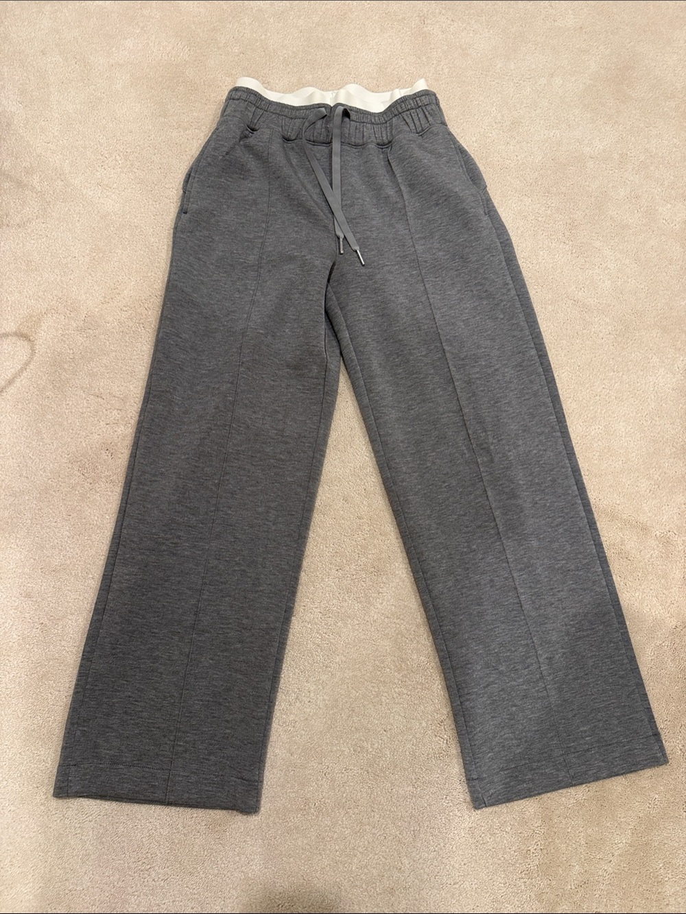 SPANX Men's Charcoal Wide-Leg Drawstring Joggers